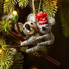 Koala-Mama und Koala-Baby zum Schmücken des Weihnachtsbaums