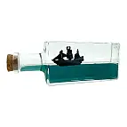 Flasche misst 17 x 4,2 x 6,2 cm